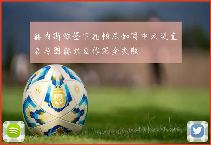 赫内斯称签下孔帕尼如同中大奖直言与图赫尔合作完全失败